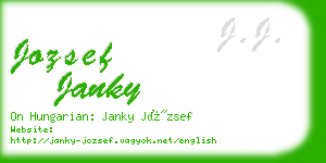 jozsef janky business card